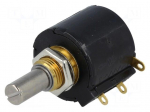 Potentiometer: shaft | multiturn | 10k&Omega; | 2W | &plusmn;3% | 6.35mm | linear | IP50