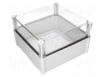 Enclosure: multipurpose | X: 278mm | Y: 278mm | Z: 180mm | SOLID | grey