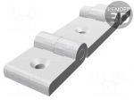 Hinge | Width: 139mm | technopolymer PA | black | H: 36mm | for profiles