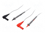 Test leads | Urated: 60V | Inom: 3A | Len: 1m | black,red