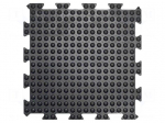 Anti fatigue mat | Width: 0.5m | L: 0.5m | rubber | black | Thk: 13.5mm