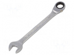 Wrench: combination spanner | rattle | 15mm | L: 202mm | OPEN-RATCH