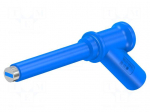 Measuring tip | 2A | blue | Tip diameter: 7mm | Socket size: 4mm