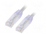 Patch cord | TX6&trade; PLUS,U/UTP | Cat: 6 | RJ45 plug,both sides | Cu | 3m