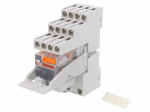 Relay: interface | 4PDT | Ucoil: 24VAC | for DIN rail mounting | CR-M