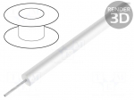Wire | HookUp Wire | stranded | Cu | silicone | white | -40&divide;200&deg;C | 15kV