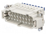 Connector: HDC | contact insert | male | 16A | 500V | Han&reg; ES Press