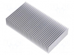 Heatsink: extruded | grilled | natural | L: 50mm | W: 90mm | H: 17mm | raw