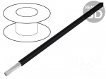 Wire | HookUp Wire | stranded | Cu | 26AWG | PTFE | black | 600V | 305m