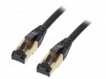 Patch cord | S/FTP | Cat: Cat 8 | RJ45 plug,both sides | stranded | Cu