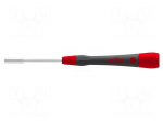 Screwdriver: precision | 6-angles socket | HEX 2.5mm | PicoFinish&reg;