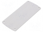 Front panel | aluminium | W: 45.8mm | L: 105.77mm | Thk: 2mm