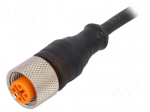 Cable: for sensors/automation | PIN: 4 | M12 female | straight | 5m