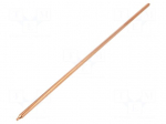 Heatsink: heat pipe | round | natural | L: 400mm | copper | raw | &Oslash;: 8mm