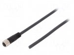 Cable: for sensors/automation | M8 | PIN: 4 | straight | 5m | plug | 30VAC