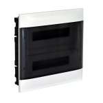 LEGRAND 2X18M FLUSH CABINET SMOKED DOOR E + N  TERMINAL BLOCK FOR DRY WALL