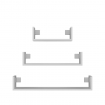 Topeshop MOBI 3P BIEL shelve Floating shelf Wall mounted Particle board White