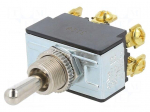 Switch: toggle | Pos: 3 | DPDT | ON-OFF-(ON) | 21A/14VDC | Leads: screw