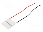 Module: Peltier | 15.4V | 6A | 40x40x3.9mm | 53W | ceramics | 20AWG | 68&deg;C