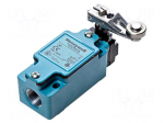 Limit switch | lever R 46,5mm, metal roller &Oslash;19mm | 6A | M20 | IP67