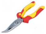 Pliers | insulated,half-rounded nose,universal | steel | 200mm