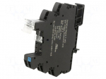 Socket | 10A | for DIN rail mounting | spring clamps | -40&divide;60&deg;C