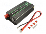 Converter: DC/AC | 1kW | Uout: 230VAC | 12VDC | 135x290x75mm | Ppeak: 2kW