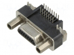 Connector: D-Sub | plug | male,female | PIN: 15 | right | soldering | 1A