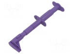 Clip-on probe | crocodile | 5A | 1kVDC | violet | Grip capac: max.25mm