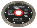 Cutting diamond wheel | &Oslash;: 125mm | concrete,granite,stone | 22.22mm