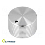 Nupp | kursoriga | alumiinium | &Oslash; v&otilde;ll: 6mm | &Oslash;25x15mm