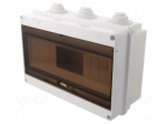 Enclosure: for modular components | IP40 | white | No.of mod: 12