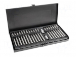 Tools set: screwdriver bits | metal case | 40pcs.