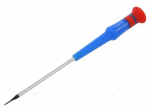 Screwdriver: precision | slot | 1x0.2mm | Blade length: 75mm