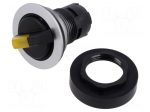 Switch: rotary | 22mm | Stabl.pos: 3 | depending on the holder | IP65