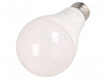 LED lamp | neutral white | E27 | 230VAC | 1750lm | 17.3W | 180&deg; | 4000K