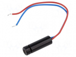 Module: laser | 0.4mW | red | dot | 650nm | 2.7&divide;3.3VDC | 10&divide;30mA