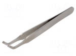 Tweezers | 115mm | for precision works | Blades: curved