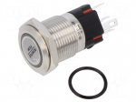 Switch: vandal resistant | Pos: 2 | SPDT | 1A/220VAC | IP65 | ON-(ON)