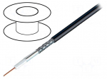 Wire: coaxial | RG8 | 1x10AWG | wire | CCA | PE | black | 305m | 1000ft