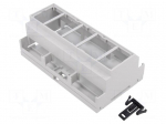 Enclosure: for DIN rail mounting | Y: 90mm | X: 160mm | Z: 58mm | PPO