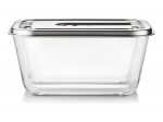 Caso Glass Vacuum Container with Plastic Lid | VacuBoxx Inox XL | Transparent