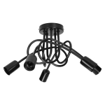 Uued tooted // MALAGA lampa wisząca moc max. 5x60W, E27, czarna