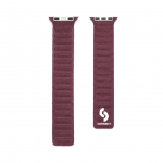 Strap Connect  Watch 42/44/45mm Fine woven twill magnetic chain Watch Straps Plum