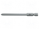 Screwdriver bit | Phillips | PH3 | 1/4" | Overall len: 110mm