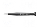 Screwdriver: precision | slot | 1x0.2mm | Blade length: 17mm