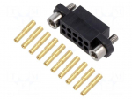 Connector: wire-wire/PCB | socket,plug | female | PIN: 10 | 3A | 800V