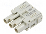 Connector: HDC | contact insert | female | MIXO | PIN: 3 | 40A | 600V