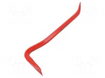 Crowbar | flat tip | L: 400mm | W: 18mm | for nails | tool steel