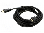Cable | HDMI plug,both sides | PVC | 3D,4K,ARC,CEC 2.0 | 5m | black
